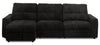Scott Living Elevate Modular 3-Piece Left-Facing Chenille Fabric Power Reclining Sectional – Ebony 