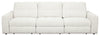 Scott Living Elevate Modular 115\" Chenille Fabric Sofa with Power Sliding - Beige 