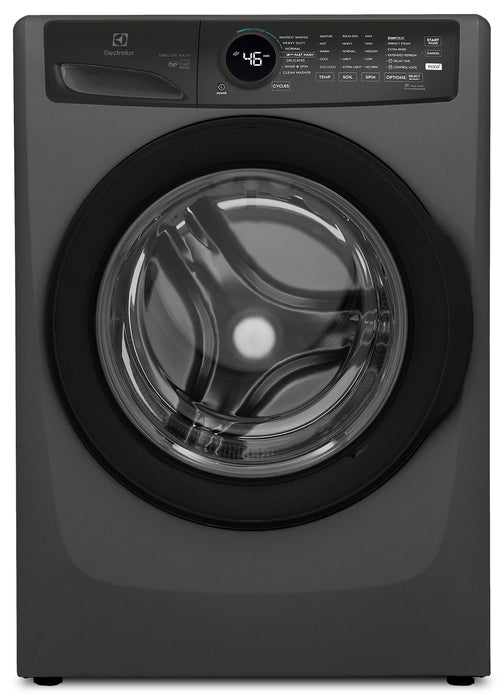 Electrolux 4.5 Cu. Ft. Front Load Perfect Steam™ Washer with LuxCare® Wash – Titanium – Stackable - ELFW7437AT
