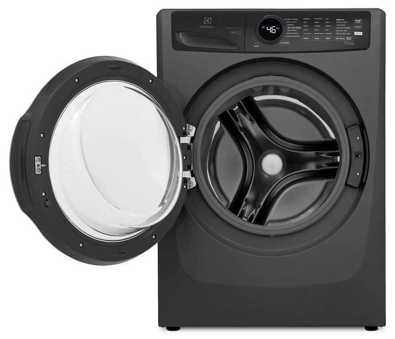 Electrolux 4.5 Cu. Ft. Front Load Perfect Steam™ Washer with LuxCare® Wash – Titanium – Stackable - ELFW7437AT