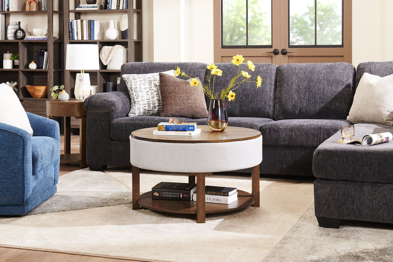Elroy Coffee Table with Lift Top - Dark Brown