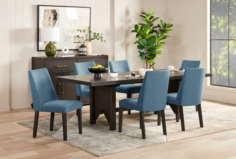 Emery Upholstered Dining Chair - Blue