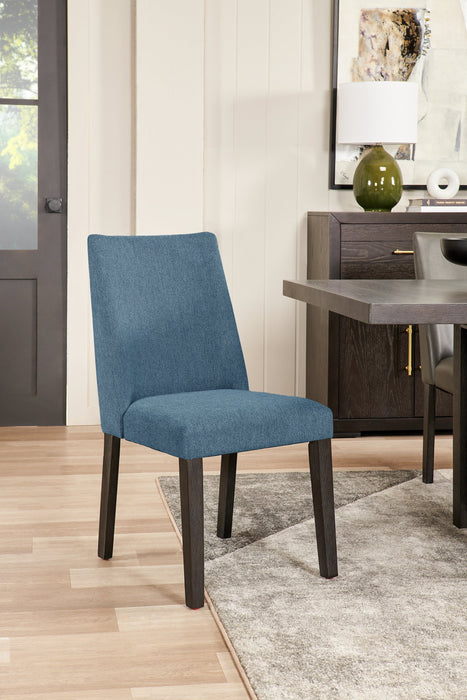Emery Upholstered Dining Chair - Blue