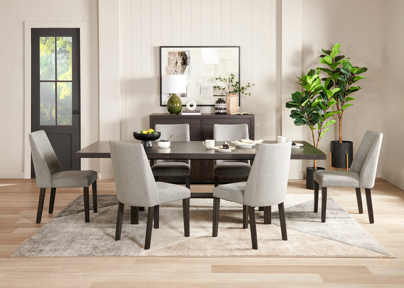Emery Upholstered Dining Chair - Charcoal
