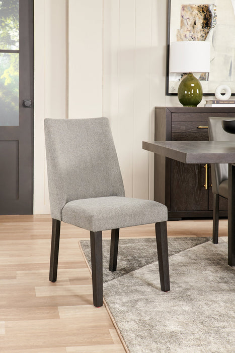 Emery Upholstered Dining Chair - Charcoal