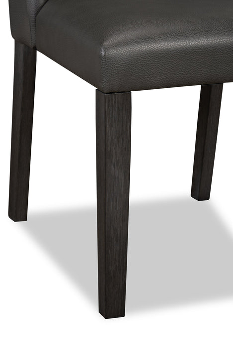 Emery Vegan Leather Dining Chair - Brown