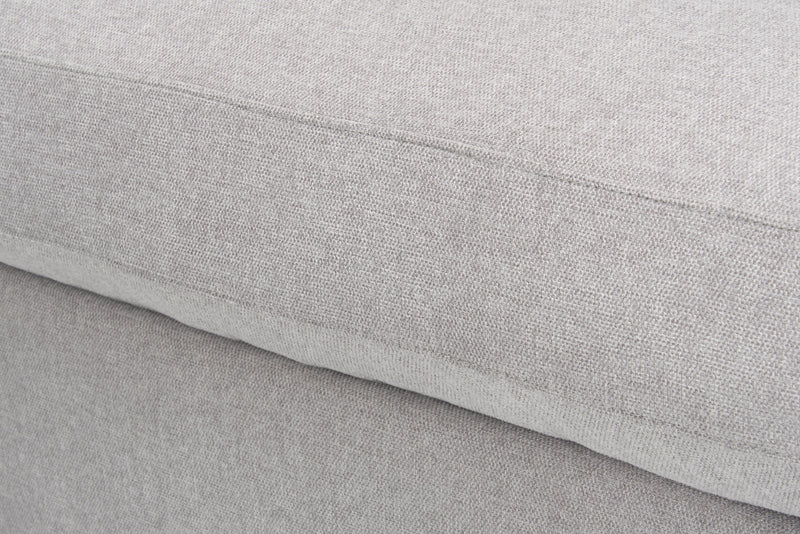 Scott Living Evolve Modular 5-Piece Linen-Look Fabric Armless Sectional with Feather Down Cushions - Grey 