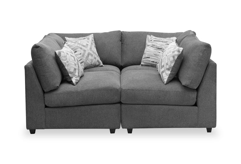 Evolve 4-Piece Sectional - Charcoal