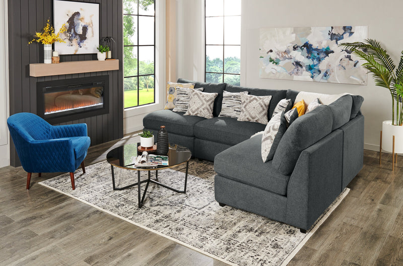 Evolve Left-Facing Sectional - Charcoal