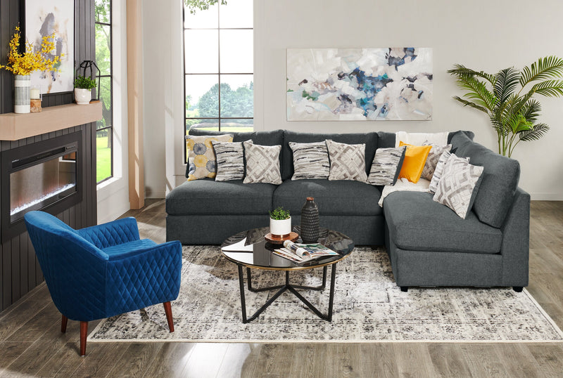 Evolve Left-Facing Sectional - Charcoal