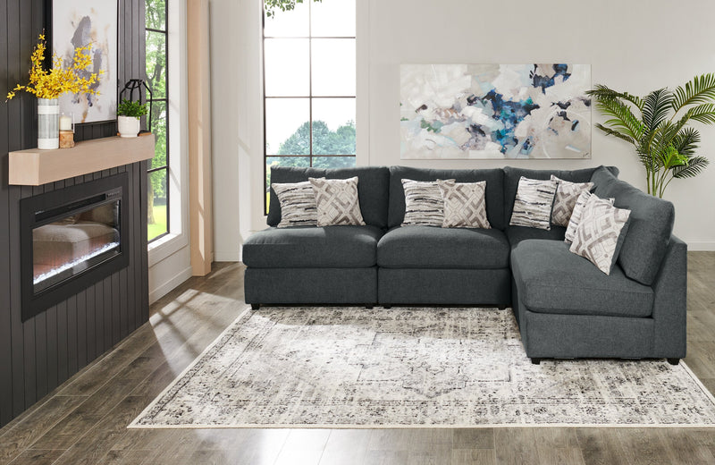 Evolve Left-Facing Sectional - Charcoal