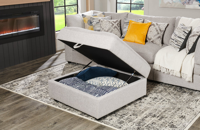 Evolve Sectional with Ottoman - Grey