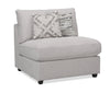 Scott Living Evolve Modular 39.5\" Linen-Look Fabric Armless Chair with Feather Down Cushions - Grey 