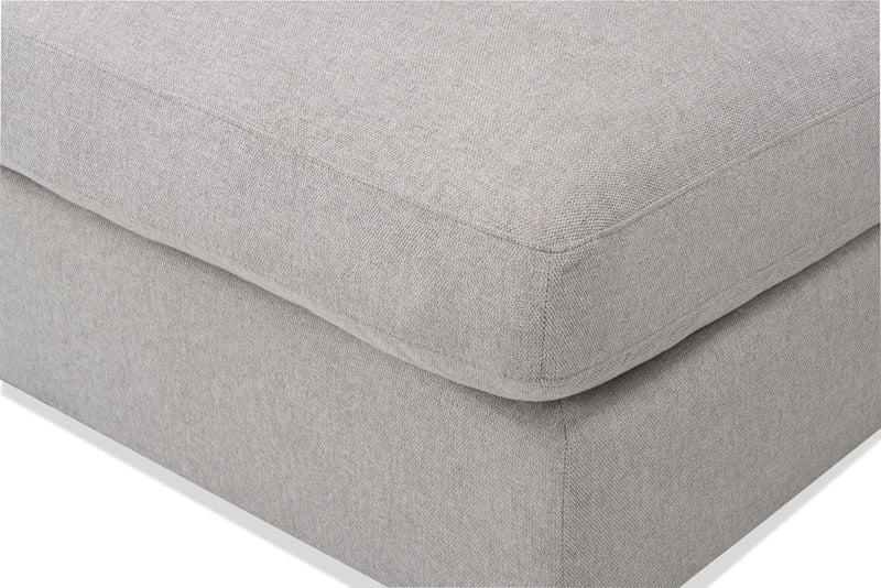 Scott Living Evolve Modular 39.5\" Linen-Look Fabric Armless Chair with Feather Down Cushions - Grey 
