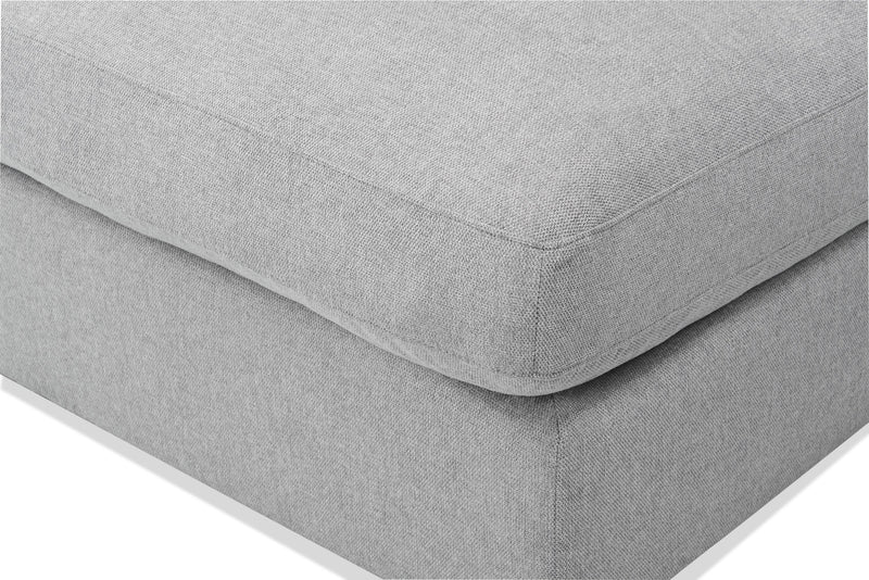 Scott Living Evolve Modular 39.5\" Linen-Look Fabric Armless Chair with Feather Down Cushions - Grey 