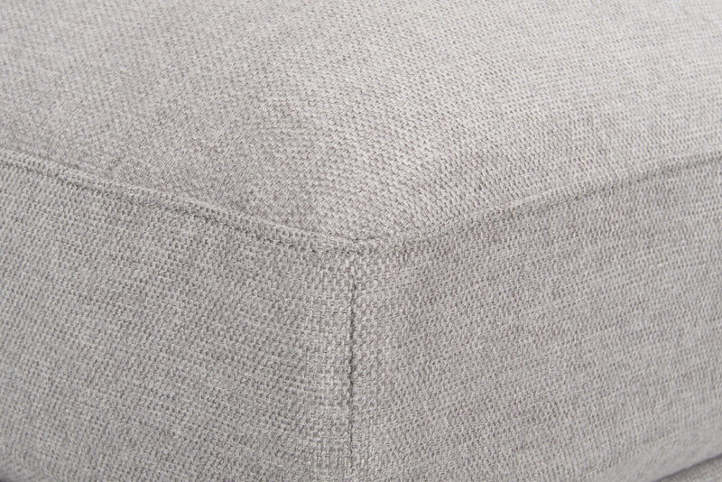 Scott Living Evolve Modular 39.5\" Linen-Look Fabric Corner Chair with Feather Down Cushions - Grey 