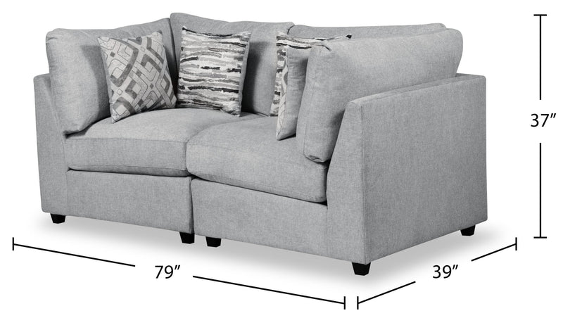 Evolve Loveseat - Grey