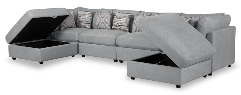 Evolve 6-Piece Sectional - Grey