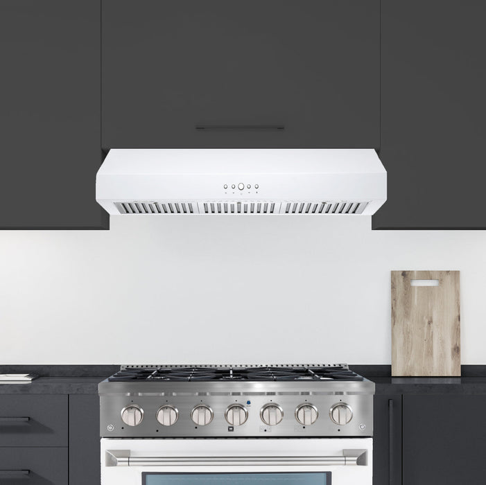 Ancona 36\" Ducted Under Cabinet Range Hood - AN-18043WH