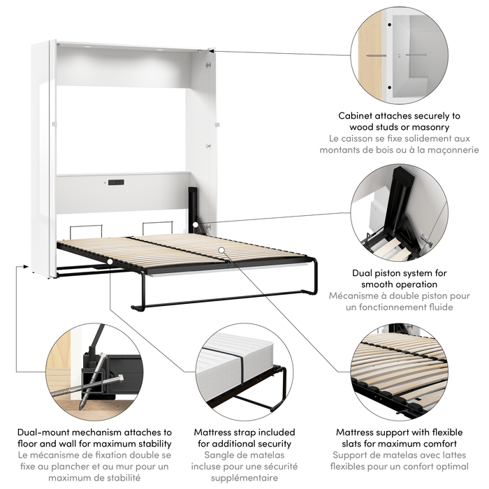 Bestar Avalon 67 W Queen Murphy Bed