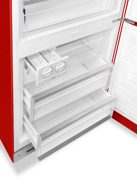 Smeg 18 Cu. Ft. Retro Bottom-Freezer Refrigerator - FAB38URRD