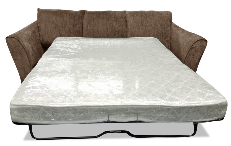 Febe Chenille Full-Size Condo Sofa Bed - Brown