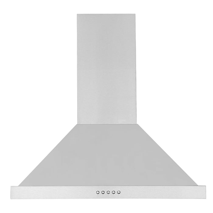 Ancona 24\" Convertible Wall Mount Pyramid Range Hood - AN-1582 
