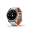 Garmin Fenix® 7 Pro Gps Smartwatch - Health Monitoring With Solar Charging, 47mm - Titanium/orange