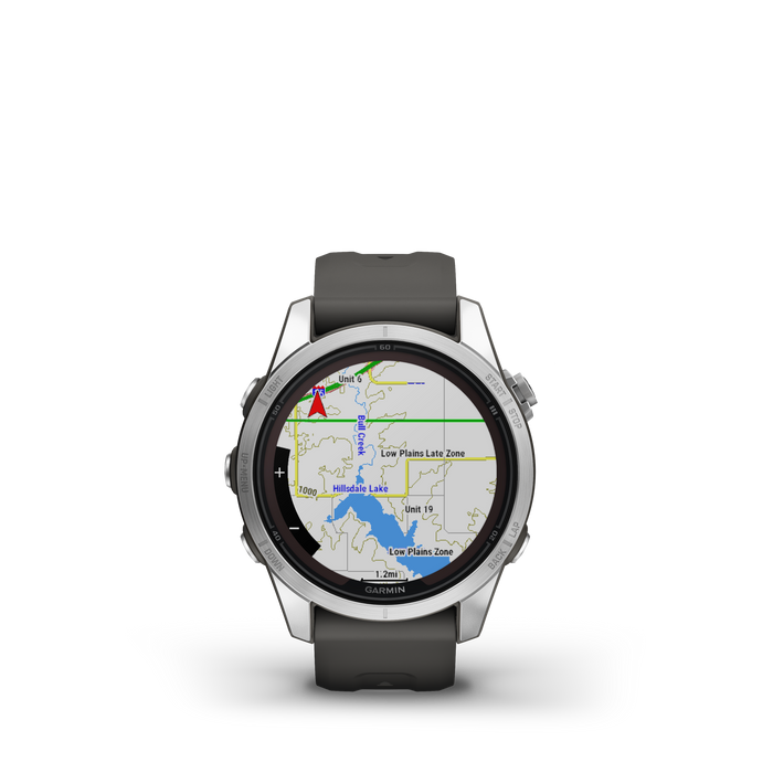 Garmin Fenix® 7s Pro Gps Smartwatch - Health Monitoring With Solar Charging, 42mm - Silver