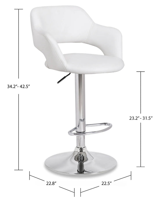 Finn Bar Stool - White
