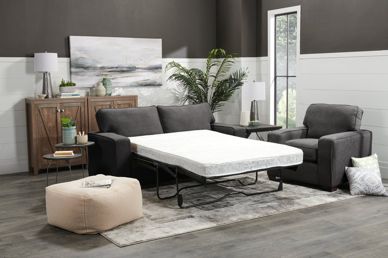 Fiona Chenille Twin-Size Sofa Bed - Grey