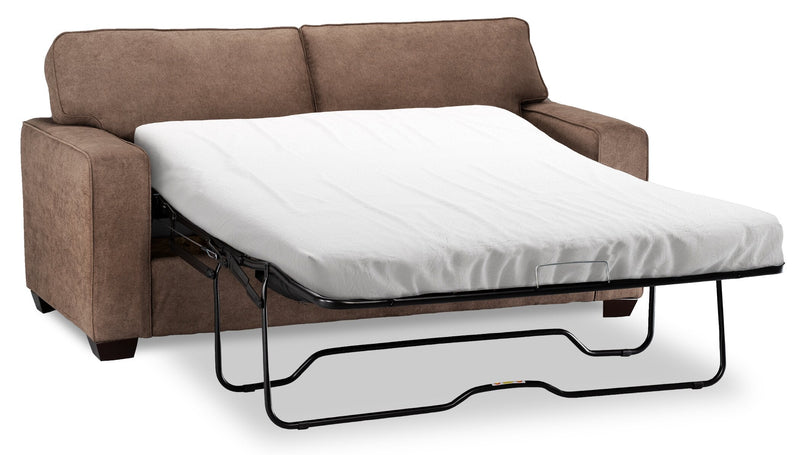 Fiona Chenille Full-Size Sofa Bed - Mocha