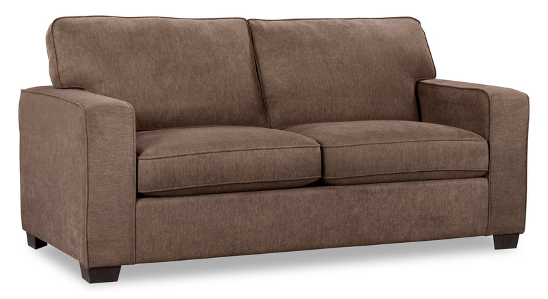 Fiona Chenille Full-Size Sofa Bed - Mocha