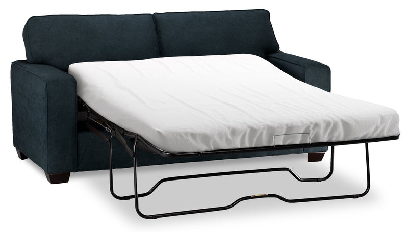 Fiona Chenille Full-Size Sofa Bed - Navy