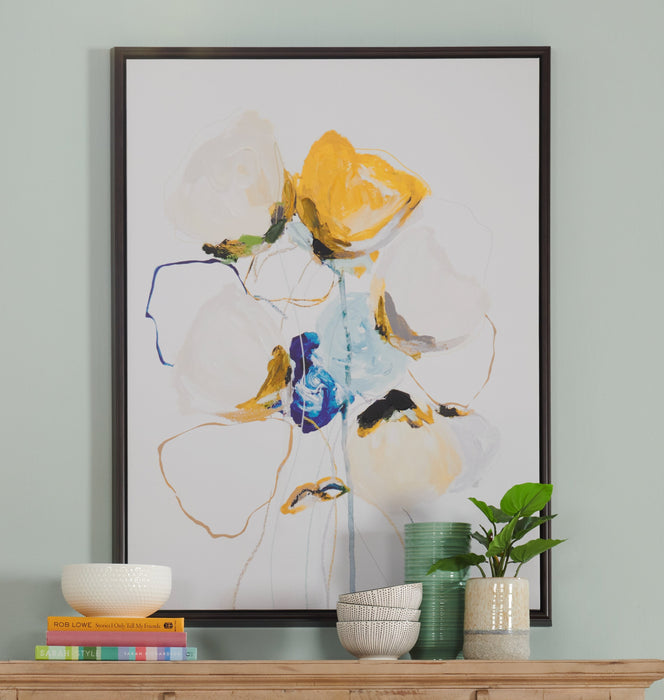 Acrylic Yellow Flower - 31\" x 41\"
