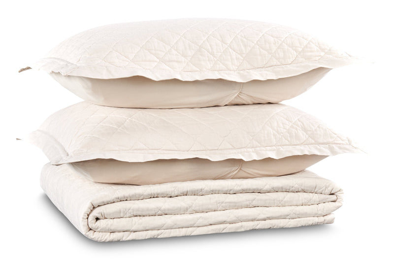 Flaxseed Cove 3-Piece Queen Quilt Set