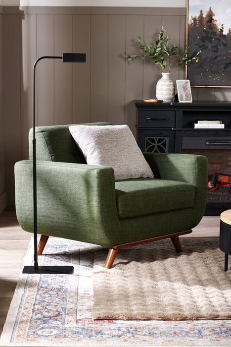 Freeman Linen-Look Fabric Chair - Avocado