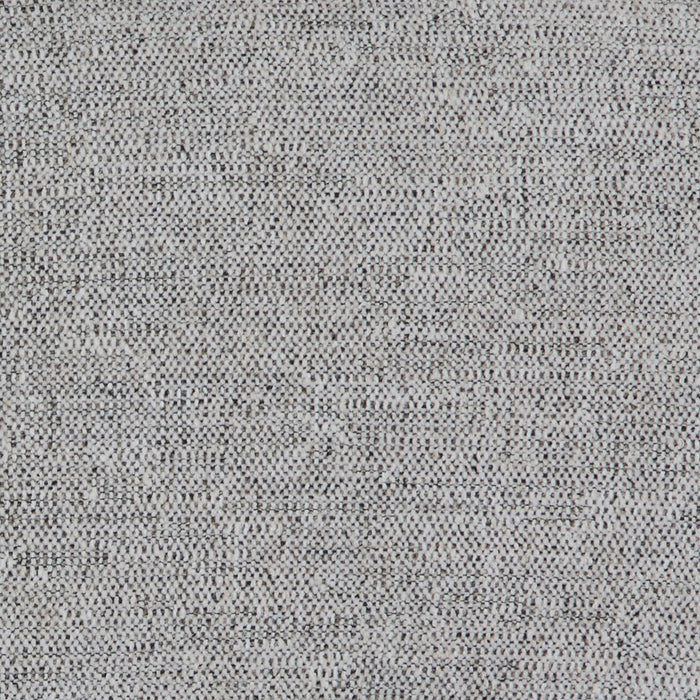 Fusion Modular 83.46\" Silver Grey Chenille Fabric Loveseat with Removable Feather Down Back Cushions 
