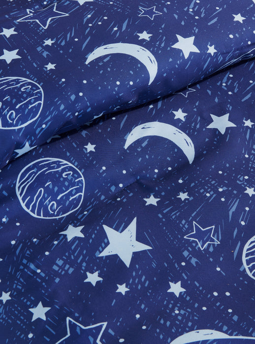 Galaxy 3-Piece Twin Comforter Set - Blue 