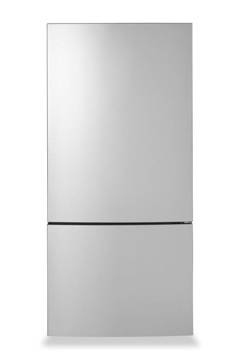 GE 31\" 17.7 Cu. Ft. Counter-Depth Bottom-Freezer Refrigerator - Stainless Steel - GBE17HYRFS 