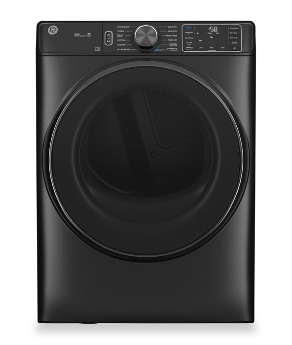 GE 5.8 Cu. Ft. Front-Load Washer and 7.8 Cu. Ft. Electric Dryer with Steam and Built-In Wi-Fi