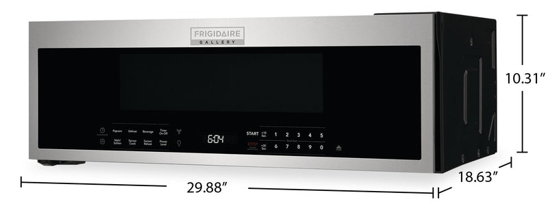 Frigidaire Gallery 1.2 Cu. Ft. Over-the-Range Microwave with Low-Profile Design and Sensor Cook - Sm… 