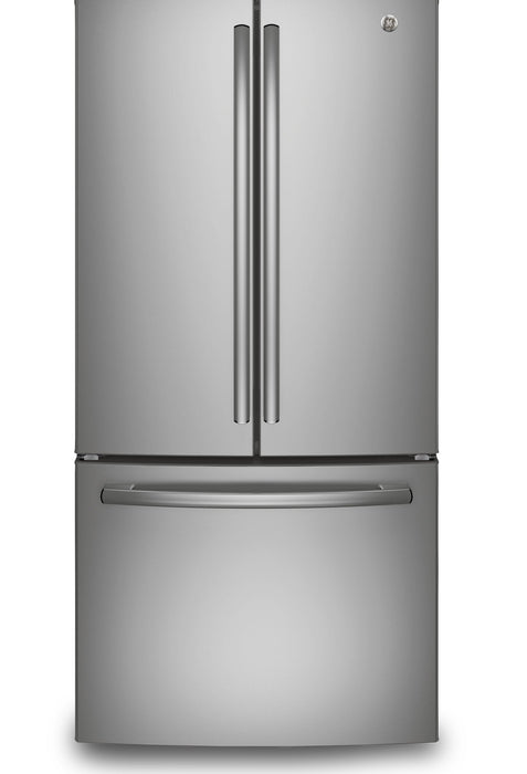 GE 33\" 24.8 Cu. Ft. French-Door Refrigerator - Stainless Steel Fingerprint Resistant  - GNE25DYRKFS 