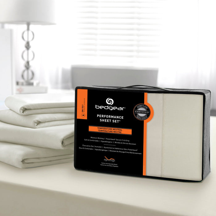 BEDGEAR® Dri-Tec® 4-Piece Queen Sheet Set - Pearl Grey