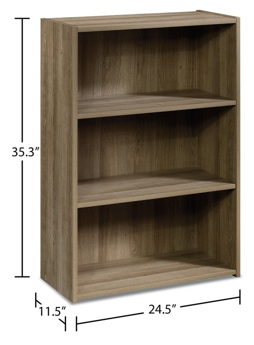 Grady 3-Shelf Bookcase - Summer Oak 
