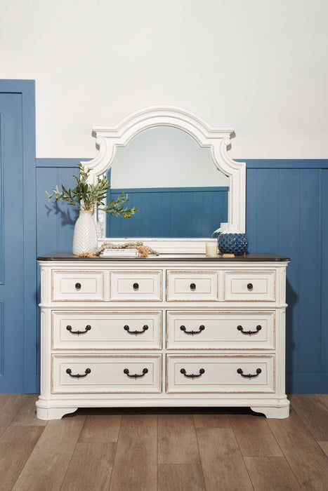 Grace Mirror - Antique White