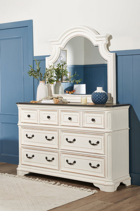 Grace Mirror - Antique White