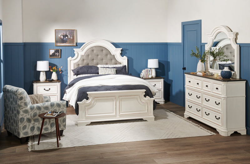 Grace Mirror - Antique White