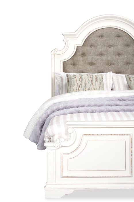 Grace Queen Bed - Antique White