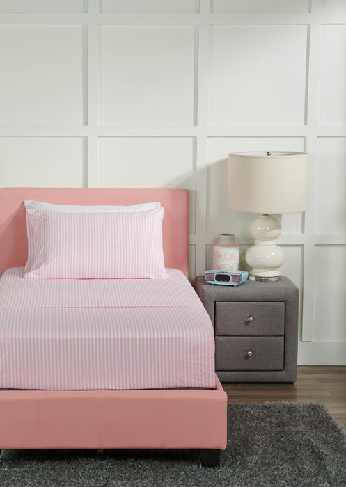 Hallie Striped 4-Piece Full Cotton Sheet Set